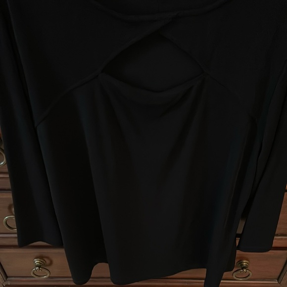 Chicos travelers black tunic blouse with cut out detailing - Picture 5 of 11